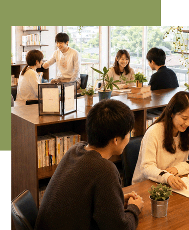 いろんな人と交流ができて刺激を受けながら学べる